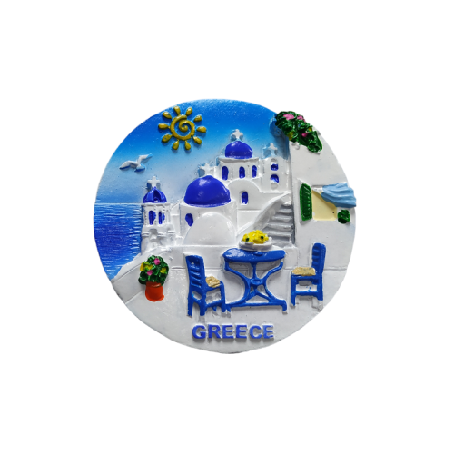 Tουριστικό μαγνητάκι Souvenir – Σετ 12pcs - Resin Magnet - 678236