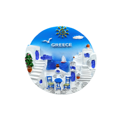 Tουριστικό μαγνητάκι Souvenir – Σετ 12pcs - Resin Magnet - 678238