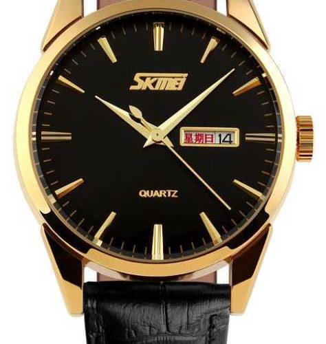 Αναλογικό ρολόι χειρός – Skmei - 9073 - Black/Gold