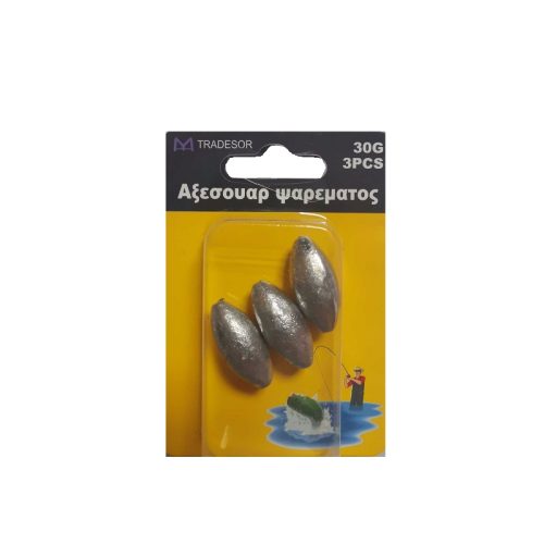 Βαρίδια αλιείας - 20gr - 4pcs - 30156